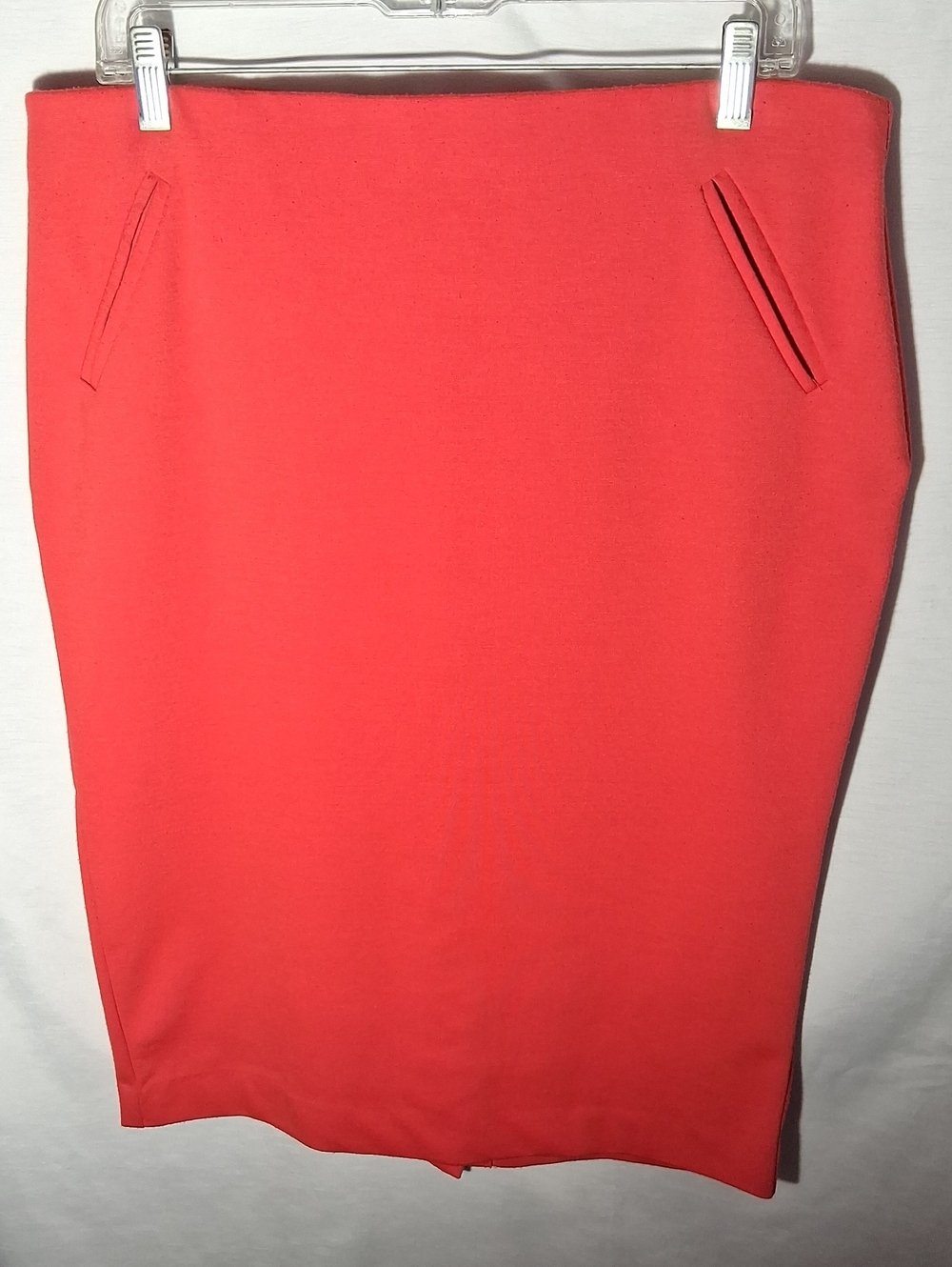 Light Women's Coral Pencil Skirt - Stretch Midi